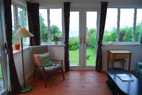 The Conservatory Looking Towards Garden  in The Rowans, Tobermory